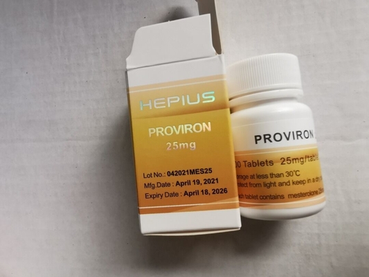 99% Purity High Quality  Tablet Proviron/Mesterolone 10mg or 25mg per tab,100 tabs/bottle for Anti-